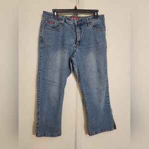 T&Y Capri rhinestone jeans Sz 15/16